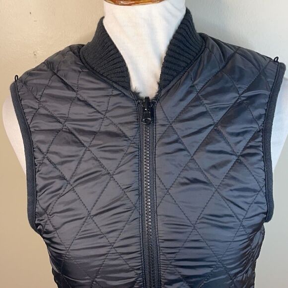 Alpha Industries The N-3B “SLY” Black Faux Fur Lined Quilted Vest (Size: Small) - Picture 12 of 16